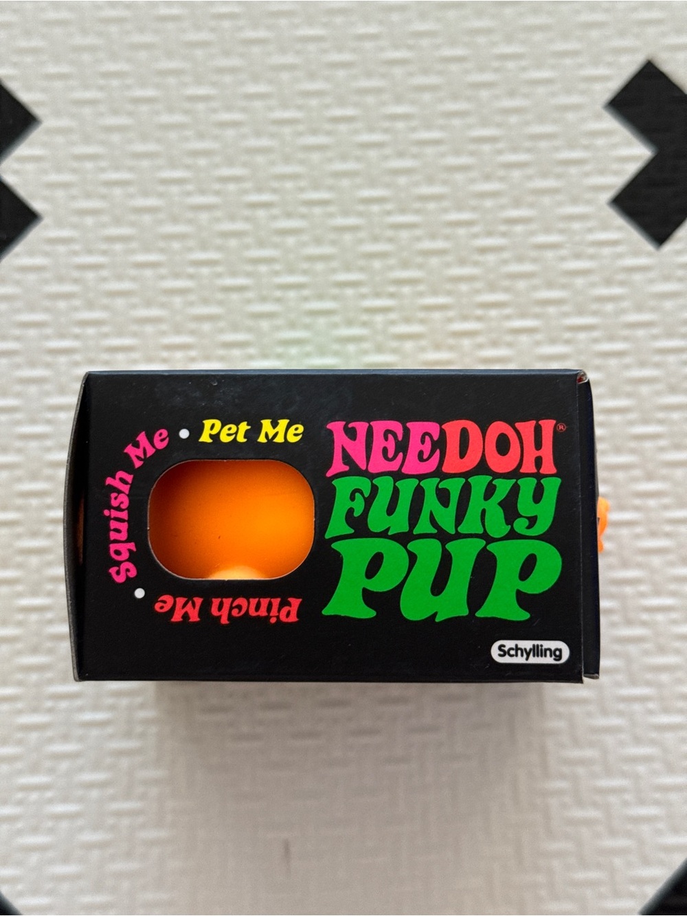 RARE Schylling NeeDoh Funky Pup Neon Orange Fidget Toy NIB - Picture 6 of 6
